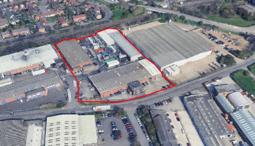 Aerial view of the site in Beeston, acquired by Beaufort Capital